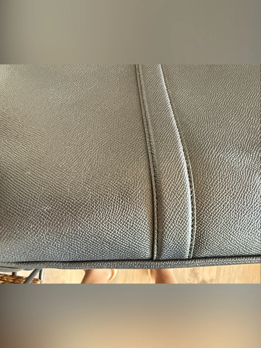 Coach Black Pebble Leather Briefcase/Computer bag with ID Tag